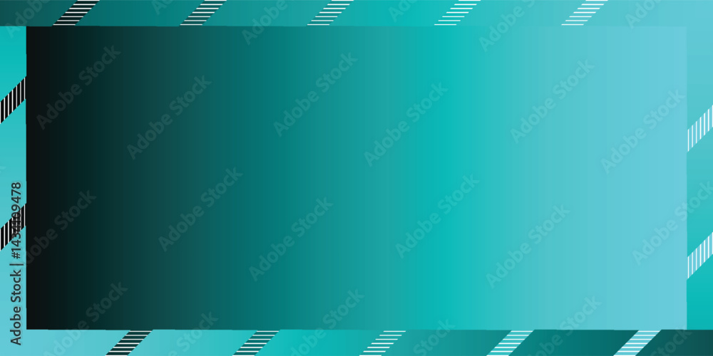 Poster modern frame pure cyan rough abstract background design with black and gray background
