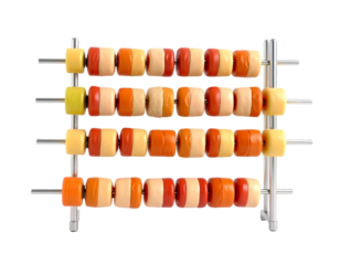 Colorful Beads Abacus for Counting and Math Education