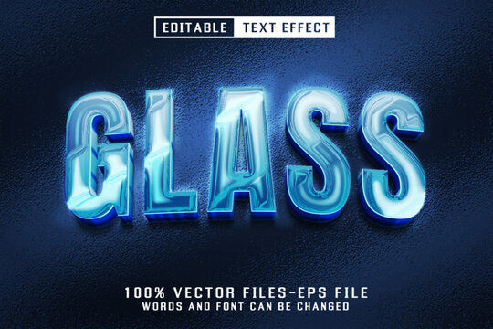Glass 3d Text - Editable Text Effect
