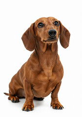 dachshund puppy isolated on white