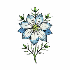 vector illustration of a flower