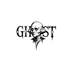 Ghost George Washington Decal