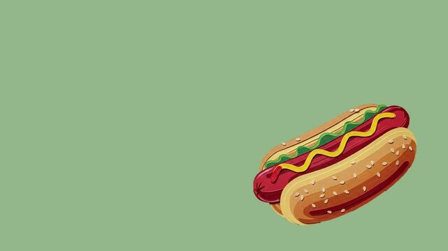 hotdog animated illustration