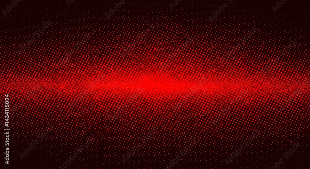 Fototapete abstract red halftone background with a burst of light creating a dynamic and textured design elemen