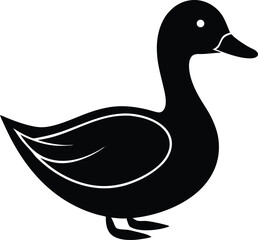 vector illustration of a duck