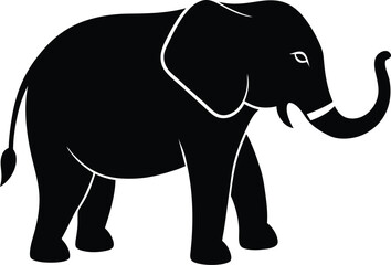 elephant isolated on white