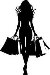 woman with shopping bags
