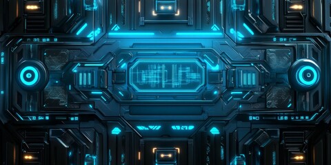 Fototapeta premium Futuristic Tech Panel Design