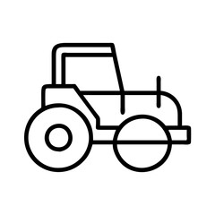 fishing boat line drawn vehicles. vector art - outline icon fishing boat, isolated transparent background