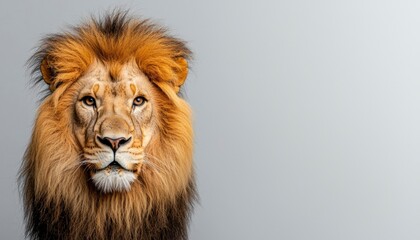 Fototapeta premium Lion portrait, close-up