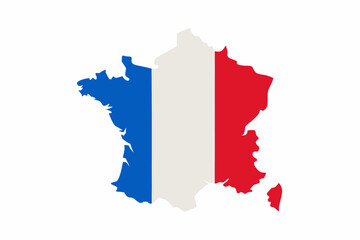 map of france vector illustration 
