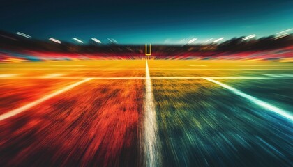 The Vague Expanse Of The Desolate Soccer Field: A Haunting View Of Abandonment And Solitude On The Playing Field.