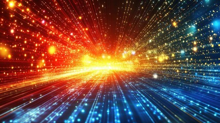 Naklejka premium Digital Futuristic Pathway