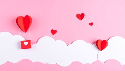pink background with hearts