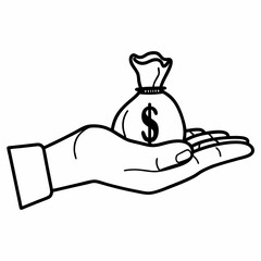 hand holding a bag