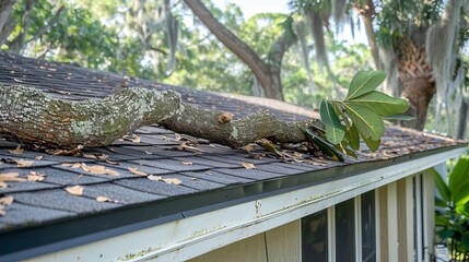 Emergency roof repair required after tree collapse on home raises serious safety concerns