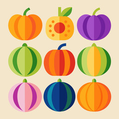 seamless background with pumpkins