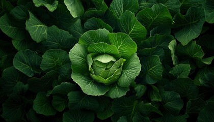 Fototapeta premium Close-up of fresh cabbages
