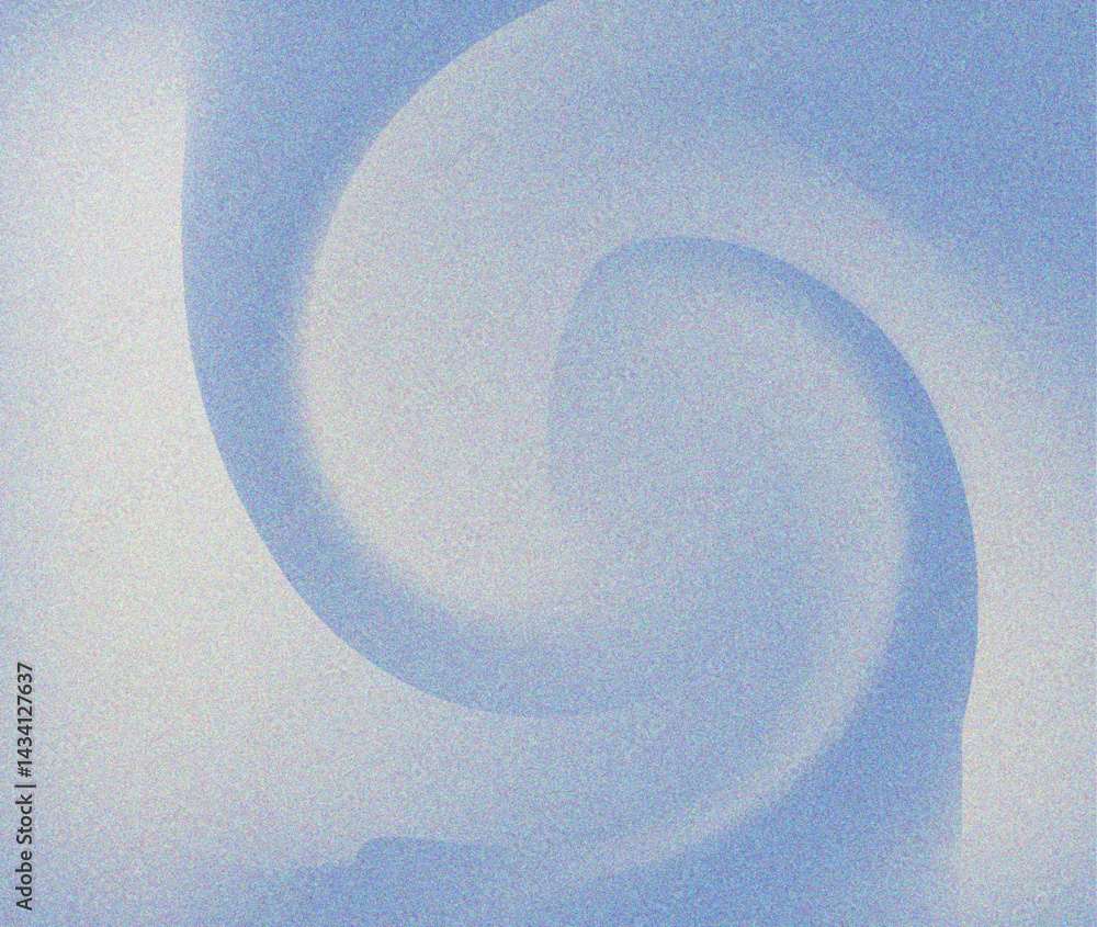 Aufkleber Light blue and white abstract grainy gradient background with noise texture monochrome effect for digital and print designs