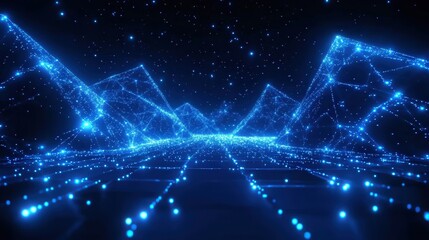 Abstract Digital Landscape of the Future