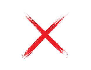 Red cross sign on transparent background, Red cross marker PNG. Red cross marker isolated on white background. 