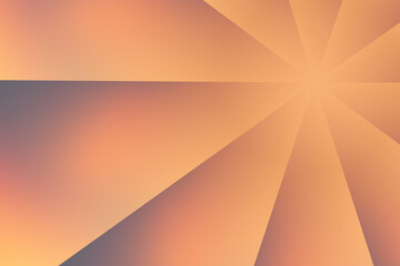 Obraz premium Dynamiczne promienie i geometryczne kształty w ciepłych odcieniach pomarańczu i beżu, abstrakcyjna ilustracja z efektem rozświetlenia do nowoczesnych aranżacji i projektów graficznych.