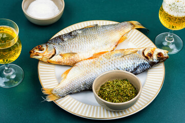 Dried salted fish.