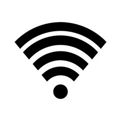 Wifi Symbol Silhouette vector illustrator