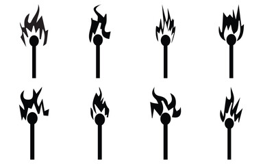 Vintage, Fire, Flame, Icon, Collection, Flat Style, Hand, Bonfire, Symbol, Set, Tattoo, Design, 
Retro, Vector, Illustration, Art, Composition, Color, Simple, Silhouette