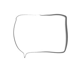 wavy speech bubble png on Transparent background, hand-drawn dialog box for quotes, digital journaling, stickers, sublimation, print and design use