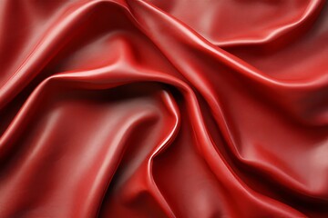 Deep crimson fabric folds elegantly in a rich texture.