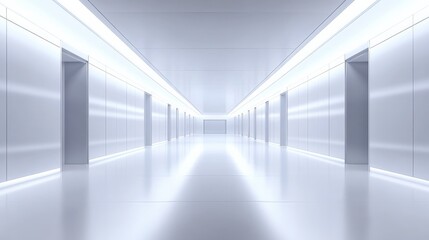 Obraz premium Modern Minimalist Corridor Design