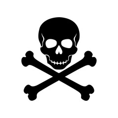 Skull And Crossbones Silhouette
