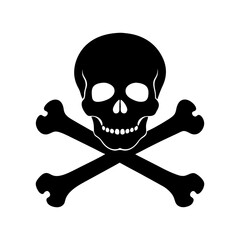 Skull And Crossbones Silhouette