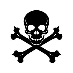 Skull And Crossbones Silhouette
