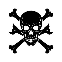 Skull And Crossbones Silhouette