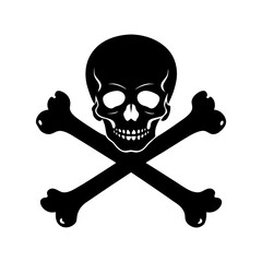Skull And Crossbones Silhouette