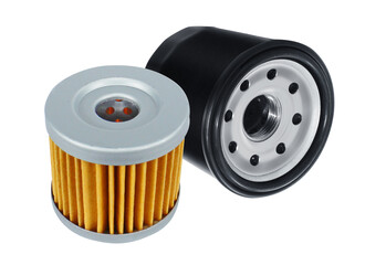 Oil filter isolated on transparent background.