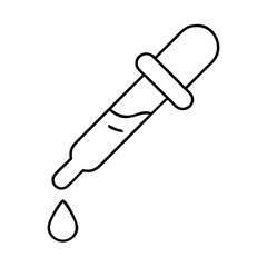 dropper icon, dropper line art - simple line art of dropper, perfect for dropper logos and icons