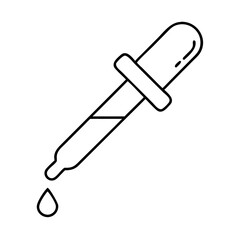 dropper icon, dropper line art - simple line art of dropper, perfect for dropper logos and icons
