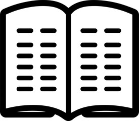 black and white book icons