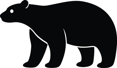 silhouette of a bear