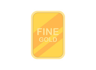illustration of an gold bars fine gold