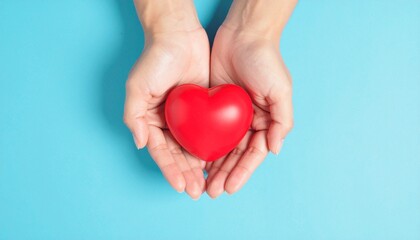 Obraz premium red heart in hands