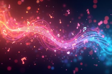 Obraz premium Musical Wave of Light