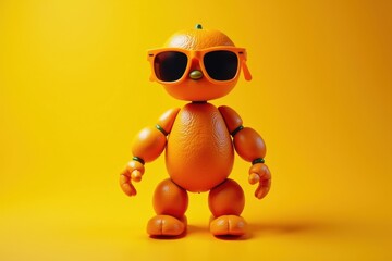 Obraz premium Orange Fruit Character