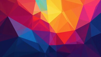 Fototapeta premium Geometric abstract shapes in bold jewel tones, design element, graphic, jewel tones