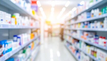 shopping cart in supermarket