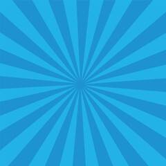 Fototapeta premium Abstract Blue Sun Ray Light Burst Background Design