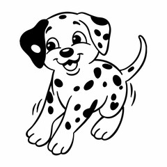 dalmatian dog portrait